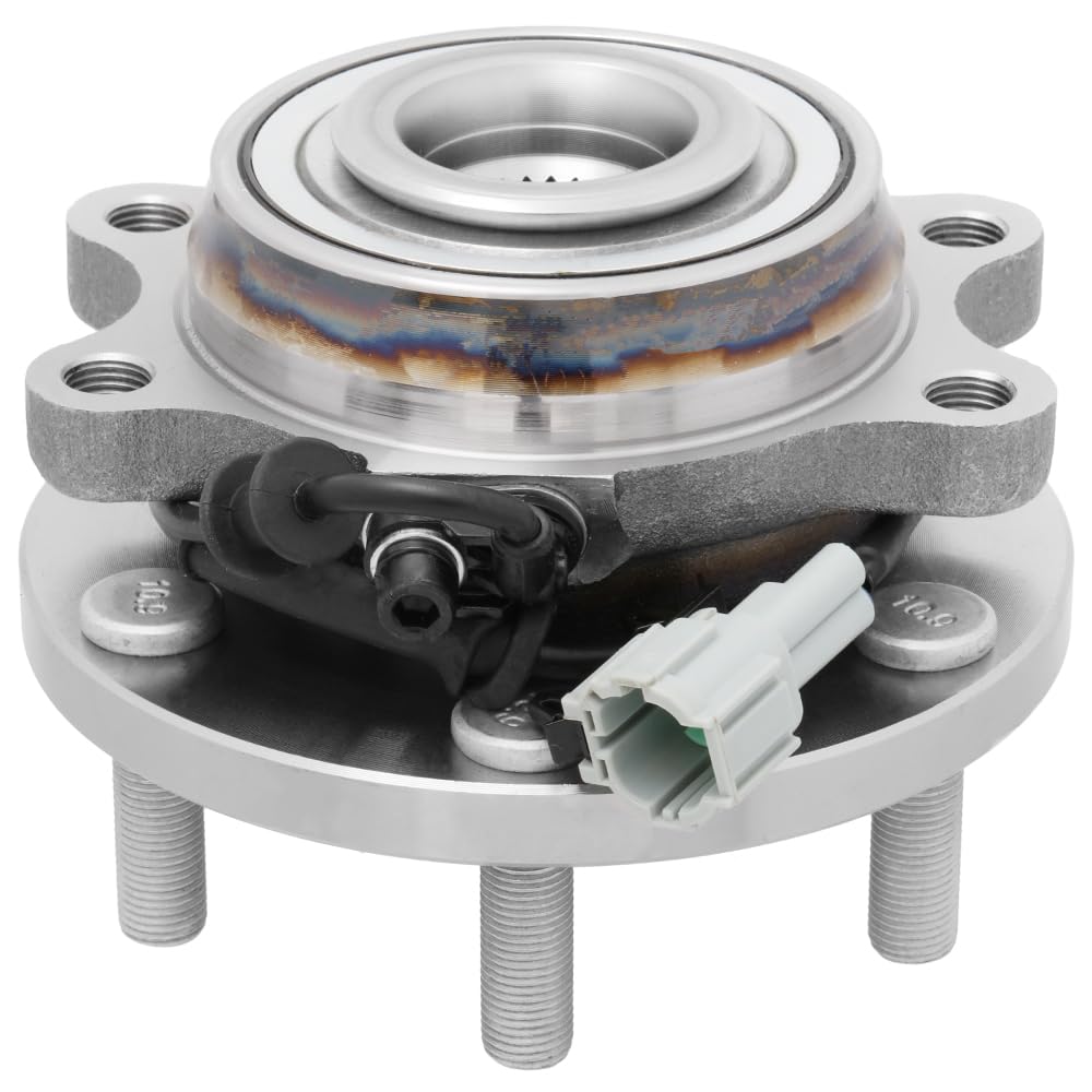 TRQ Front Wheel Bearing & Hub Assembly Set - Fits 2005-2019 Nissan Frontier, Pathfinder, Xterra - View #9