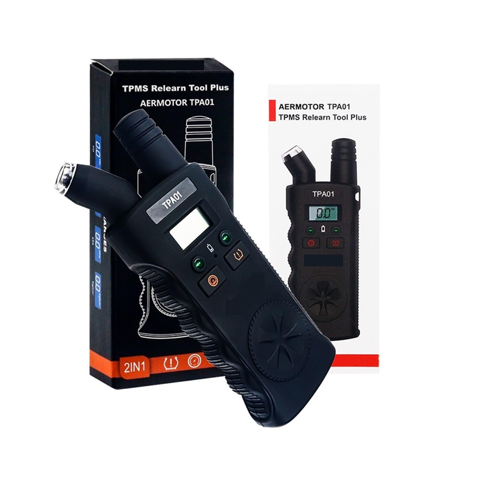 Wskaźnik Ciśnienia W Oponach TPMS 2 W 1 Automatycznie Resetuje Wyświetlacz Za Pomocą Czujnika Ciśnienia W Oponach Samochodowych LCD łAtwy W UżYciu