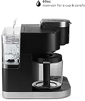 Vista 5 de Keurig K-Duo - Cafetera de cápsulas y jarra K-Cup de una sola porción, con múltiples tamaños de preparación, depósito extraíble de 60 onzas, jarra