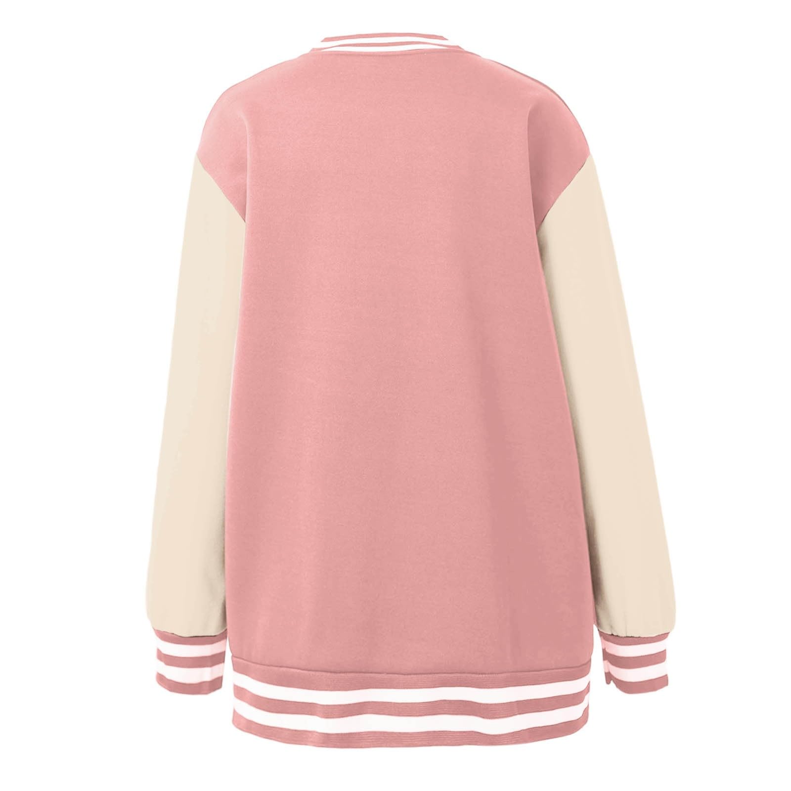 WWricotta Chaqueta de béisbol informal de manga larga con botones, ligera y de color, para exteriores, mujer, casual