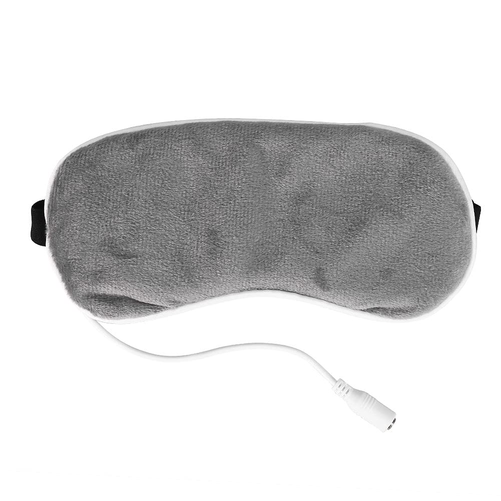 Elektrisch oogmasker, verwarming steam eyeshade slaapmasker opwarming nacht slaap reizen draagbaar voor het verlichten van droge en gezwollen ogen, hot compress-oogmassageapparaat