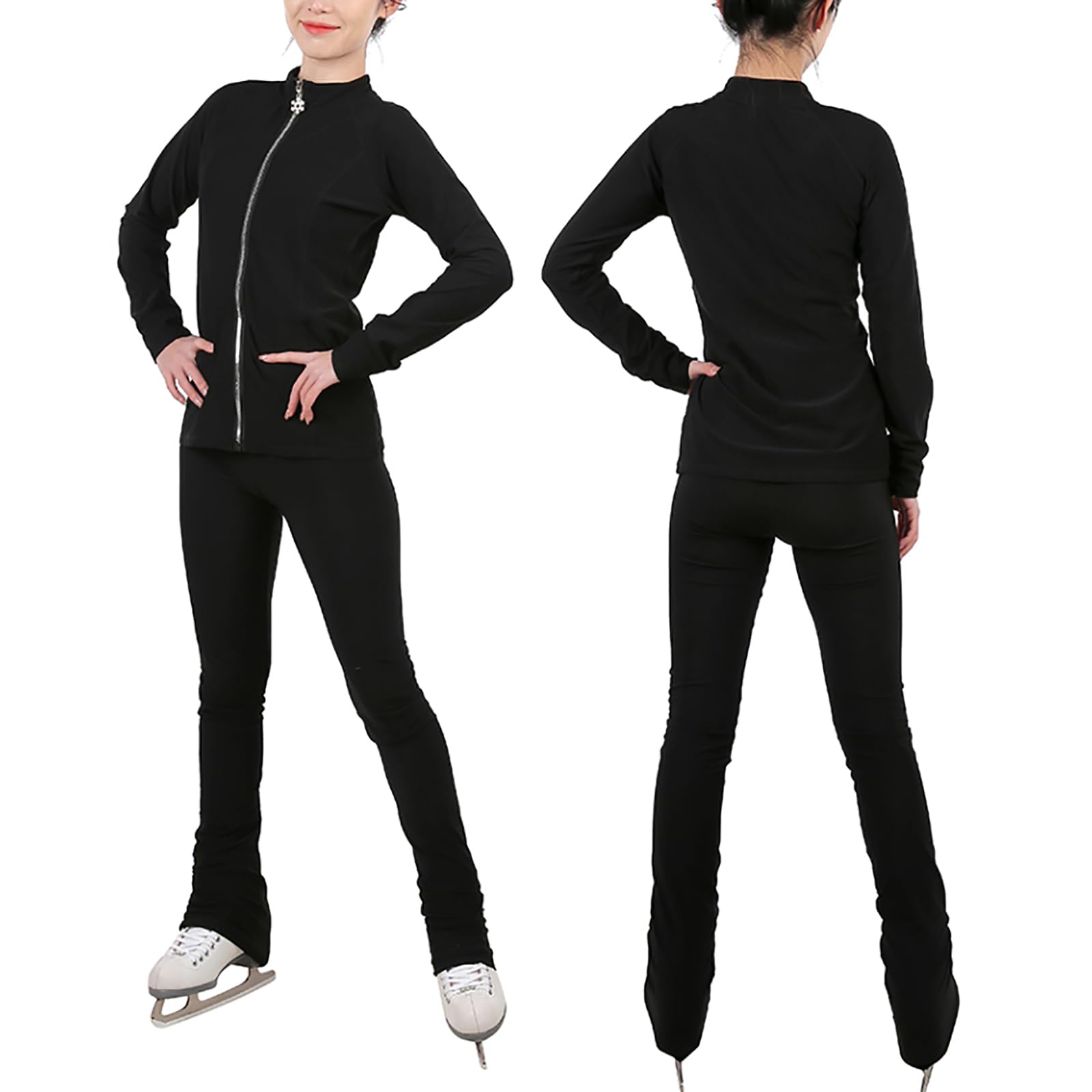 Giacca In Pile Per Pattinaggio Artistico, Giacca Da Pattinaggio Sul Ghiaccio Da Donna E Da Ragazza Top Azzurro Cielo Elasticizzato Abbigliamento Da Pat P17856613