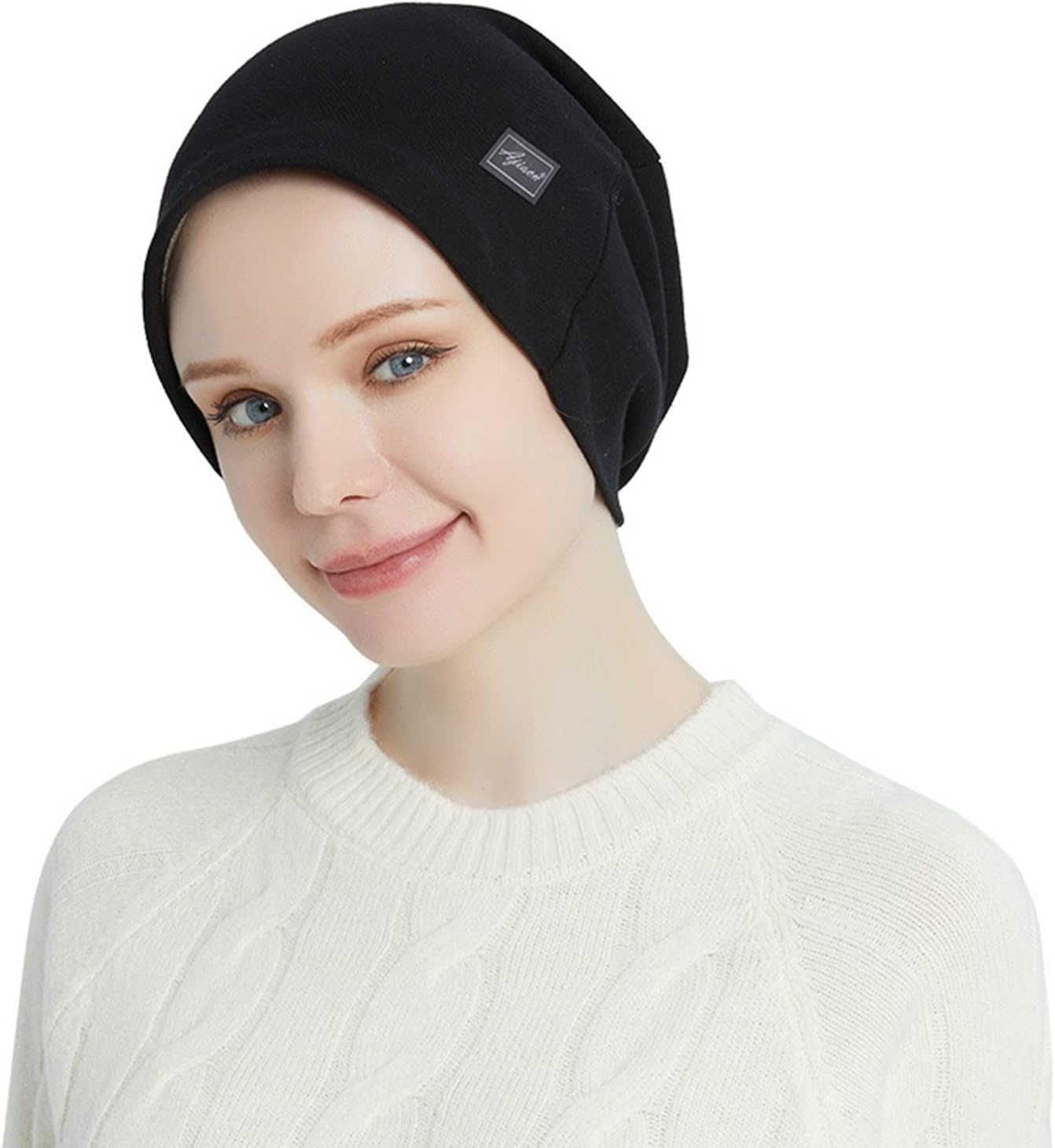 EMF Protection Slouch Beanie, Faraday Cap, Silver Fiber Liner, 5G, RF Shielding, WiFi Protection