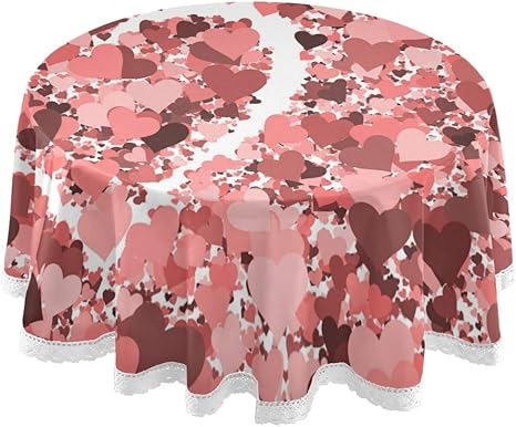 Amazon 心柄 ピンク 恋 ハート 背景 テーブルクロス 食卓カバー テーブルマット 円形 北欧 撥水加工 汚れ防止 家庭用 高密度 おしゃれ ポリエステル素材 直径150cm テーブルクロス オンライン通販 Amazon 心柄 ピンク 恋 ハート 背景 テーブルクロス 食卓カバー テーブルマット 円形 北欧 撥水加工 汚れ防止 家庭用 高密度 おしゃれ ポリエステル素材 直径150cm テーブルクロス オンライン通販