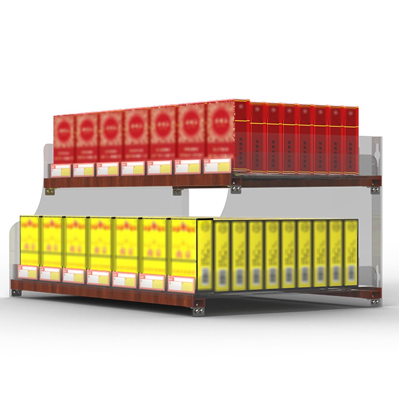 Support pour étui à cigarettes en acrylique transparent de qualité supérieure pour comptoir
