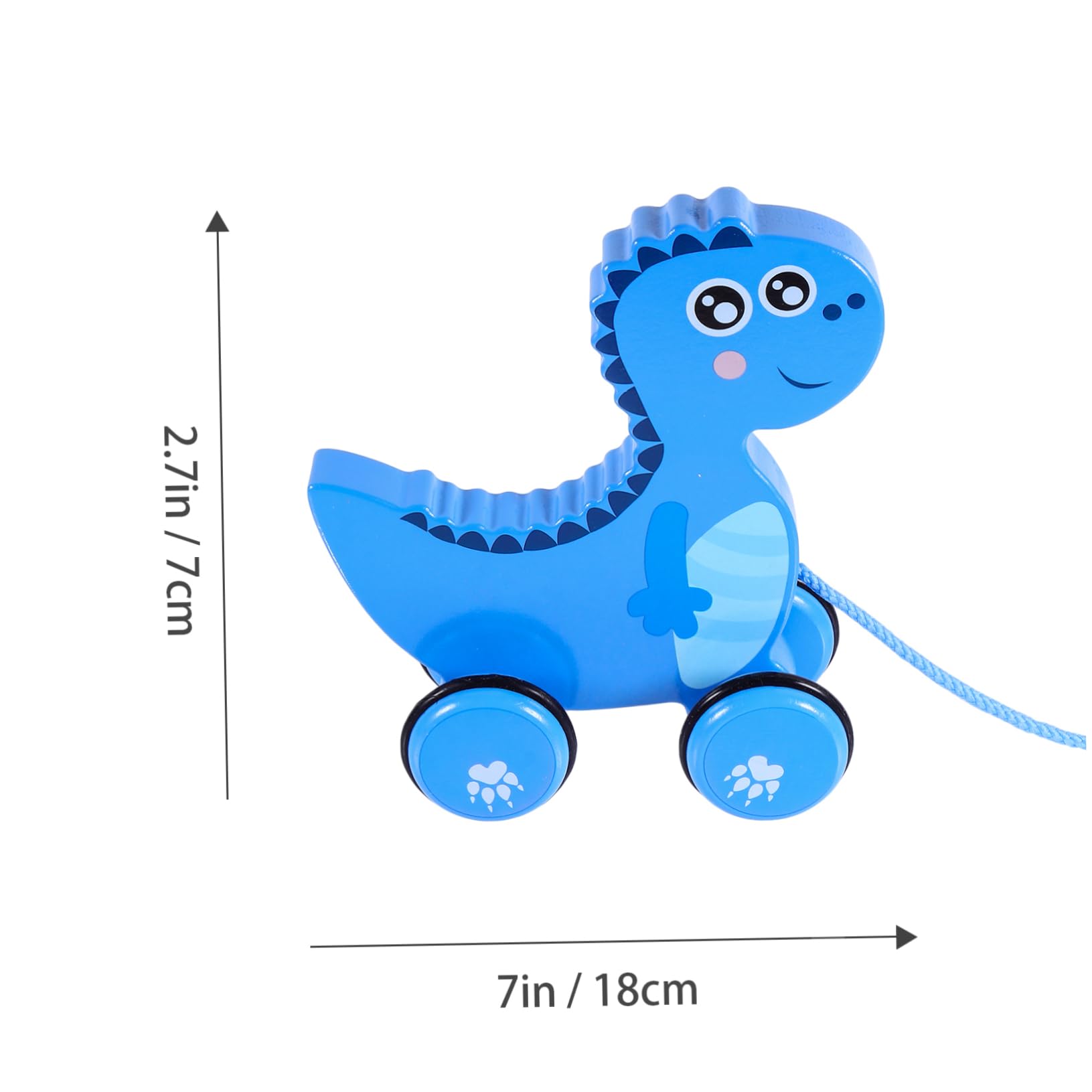Toddmomy 1Pc Cartoon Animal Pulling Safe and Dinosaur Design for Engaging Push Pull Activity for Early Learning and Motor Skills Development