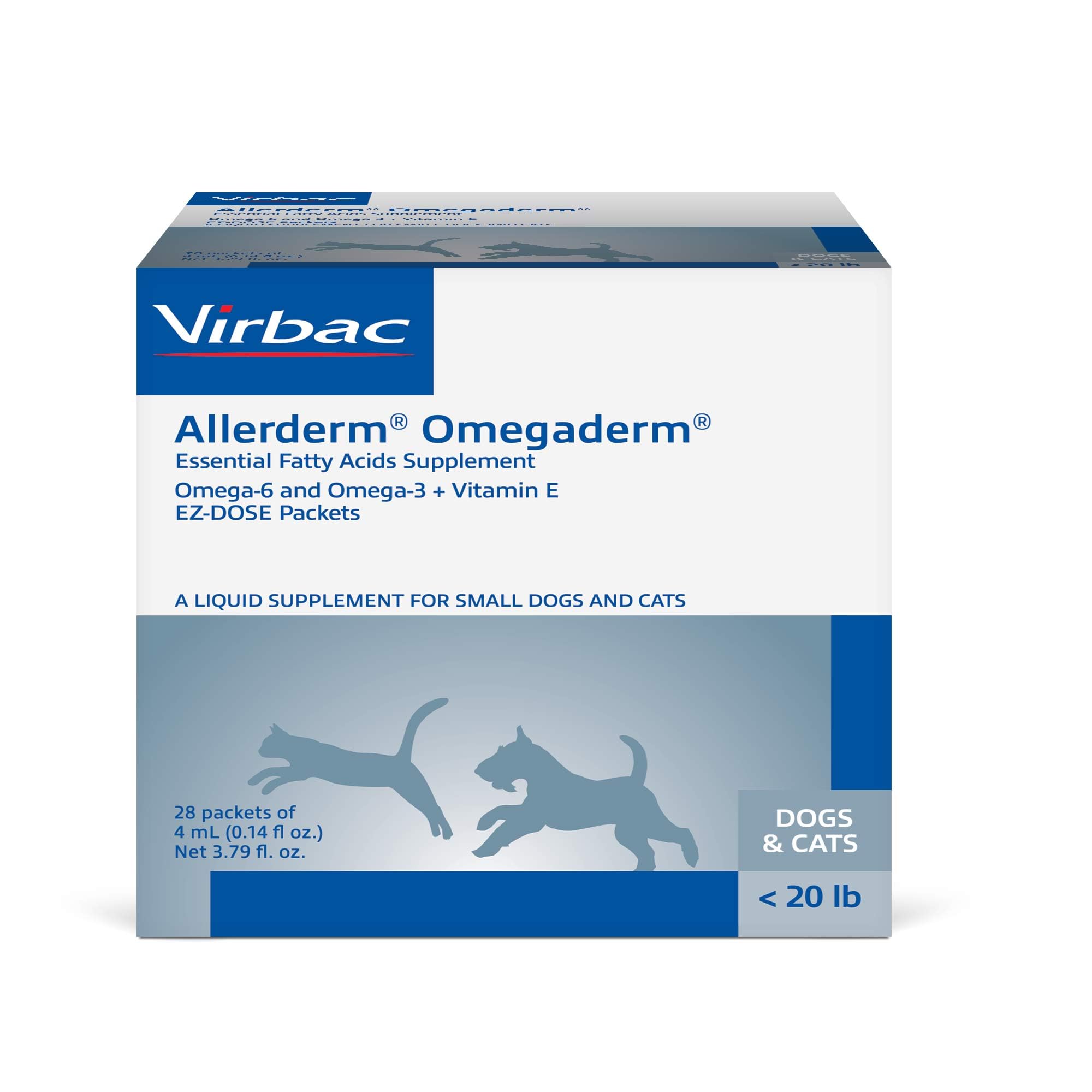 Virbac Omegaderm EZ Dose, Small Dog/Cat, 28 Count, 4 mL