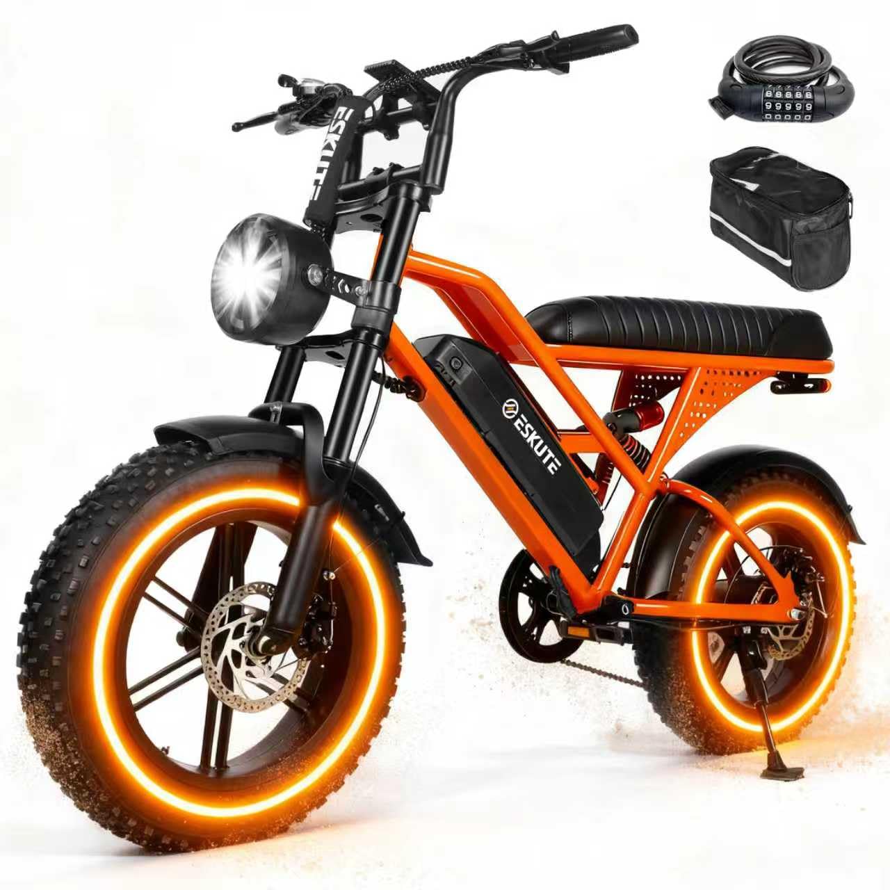 1500W Peak Electric Bike for Adults, 28MPH 48V 13Ah Removable Battery, 60 Mile Range, 16"x4.0" Fat Tire, 7-Speed E-Bike with Dual Suspension – Commuter Ebike for Men &amp; Women