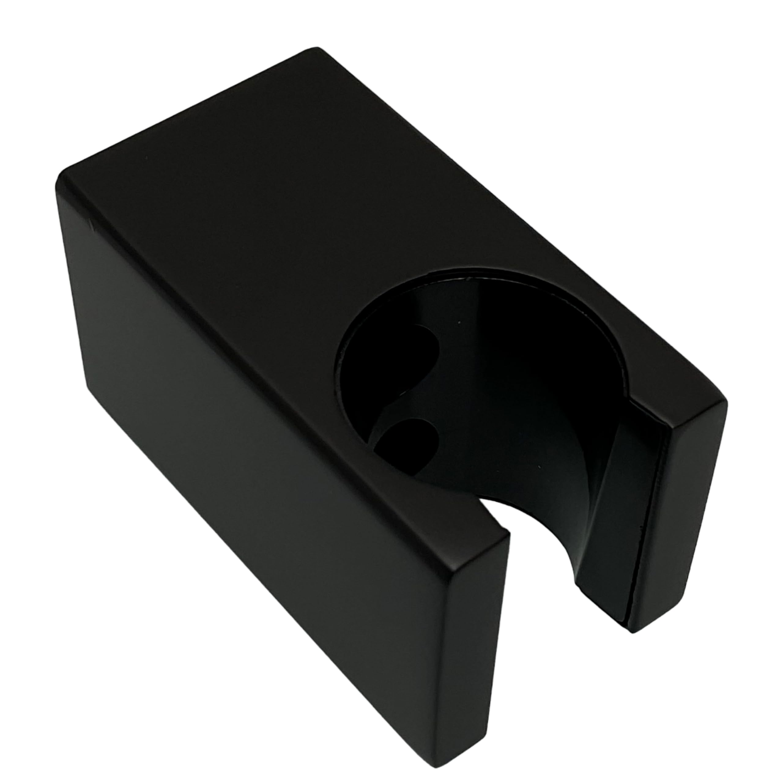 Premium Square Solid Brass Hand Shower and Jet Spray Holder – Wall Mounted Shower Wand Bracket Hook in Matte Black-image-37
