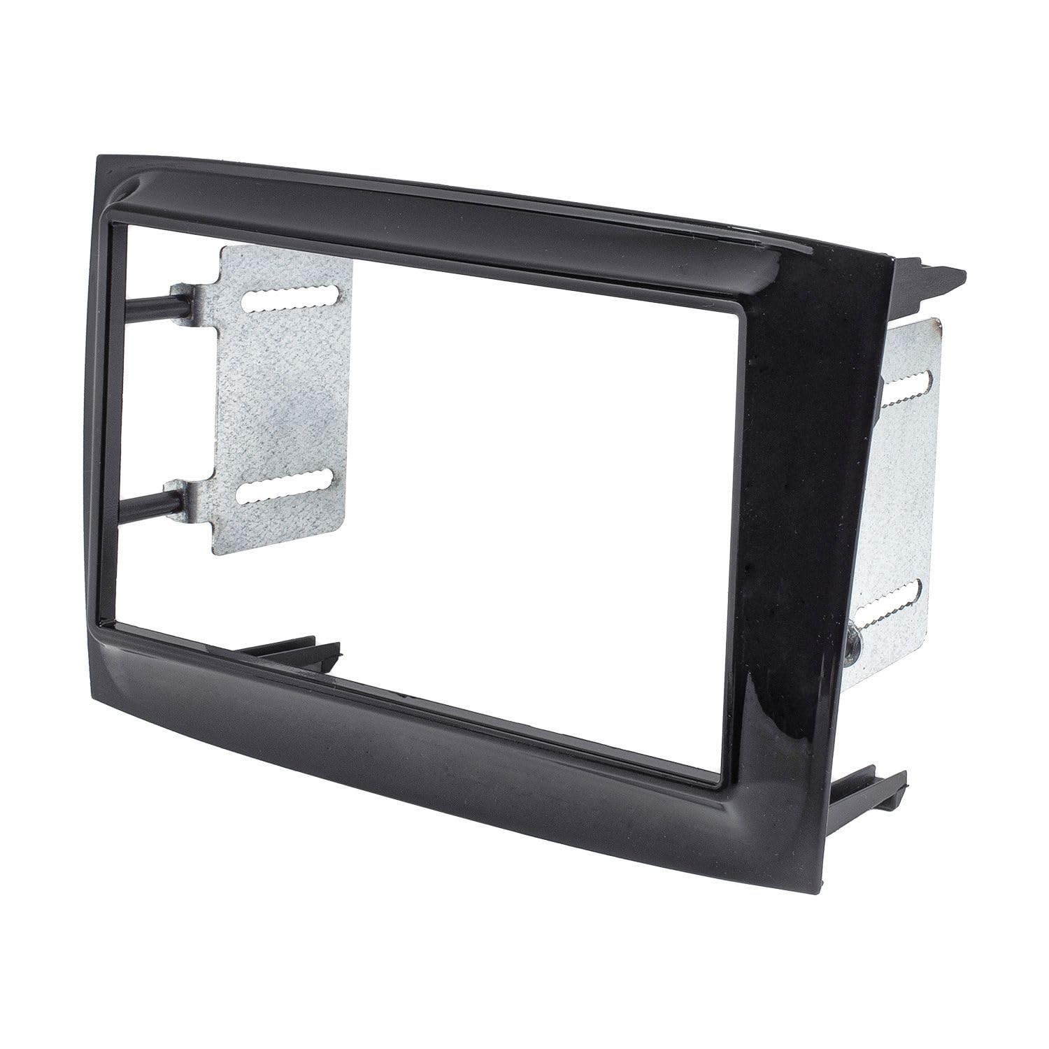 tomzz Audio 2439-002 Doppel DIN Radioblende kompatibel mit Opel Combo 2015 FIAT Doblo 2015 Piano Lack schwarz