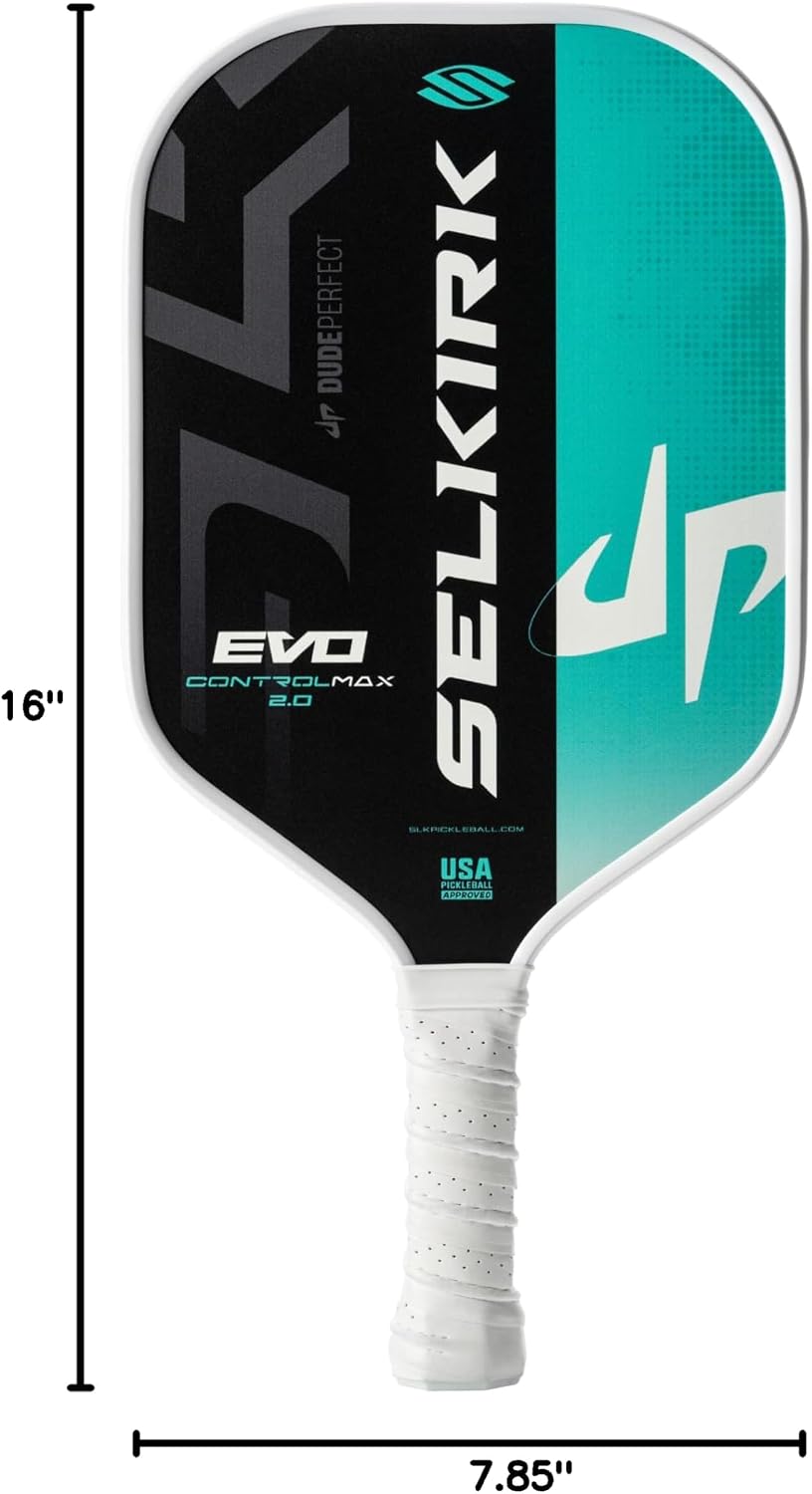 Selkirk Sport SLK Evo Pickleball Paddle | Next Gen | Evo Power and Control | G8 Power Carbon Fiber Pickleball Paddles | SpinFlex+ Surface