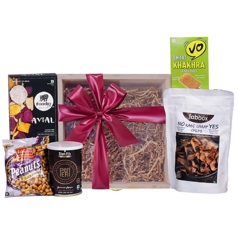 The Gift Tree Premium Healthy Snack Gift Box | Chips, Multigrain Flavoured Cubes & Khakhra | Gift for Friends, Family, Corporate, Birthday, Anniversary & Festivals-image-4