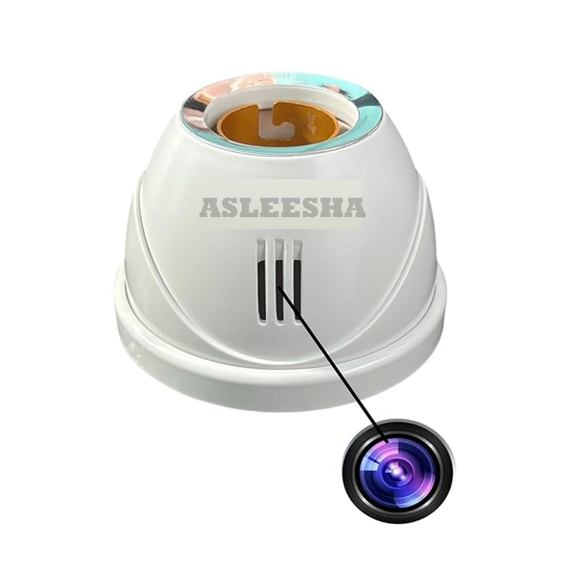 Asleesha HD WiFi 1080P Spy Bulb Holder Camera Hidden Socket Camera Mini Security Secret Nanny Cam with Live Audio & Video Recording-image-29