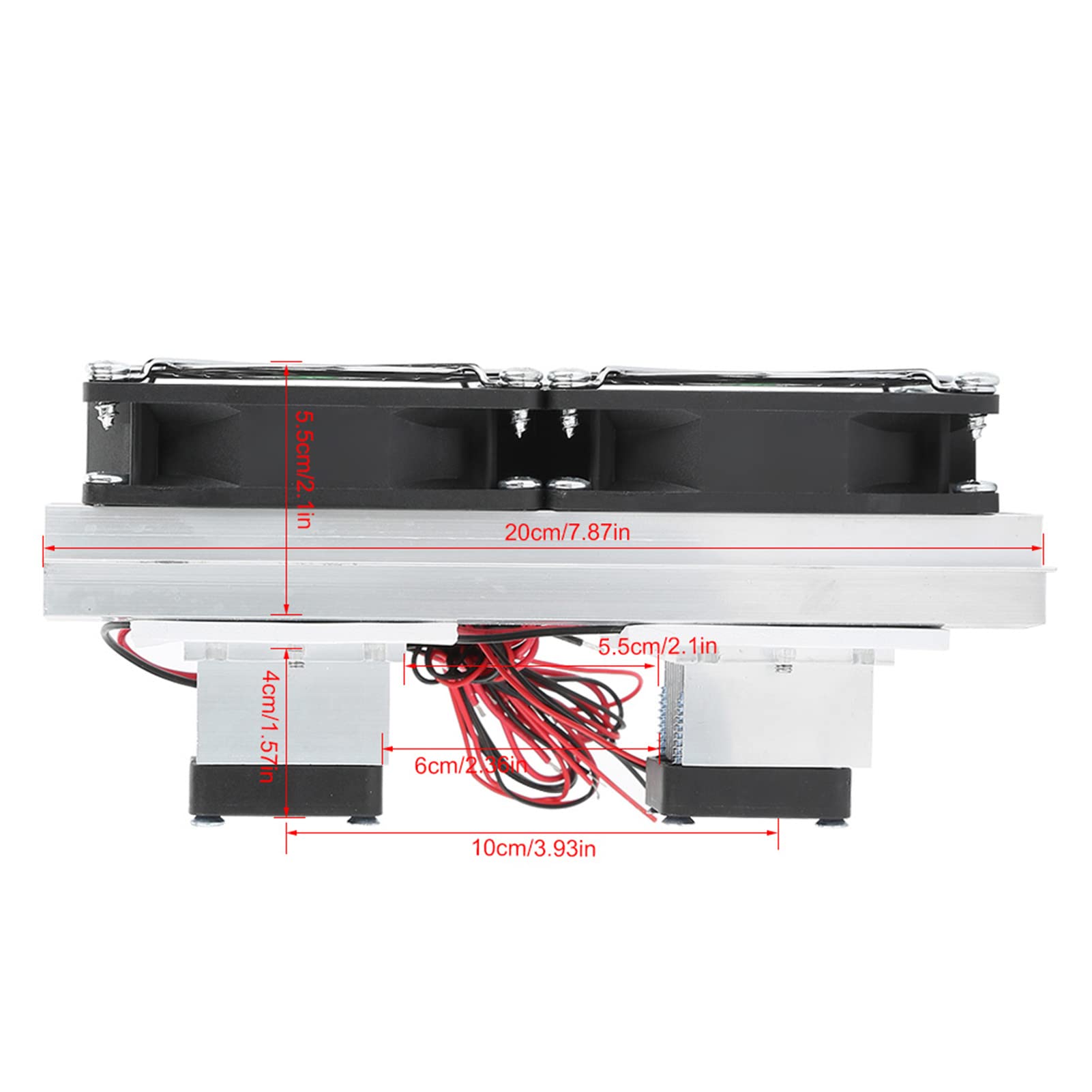 Pequeño Termoeléctrico Peltier Air Cooler Semiconductor Refrigeration Cooler de Enfriamiento de Agua Dispositivo de Bricolaje Con Ventilador, Enfriamiento Rápido 12V 12A
