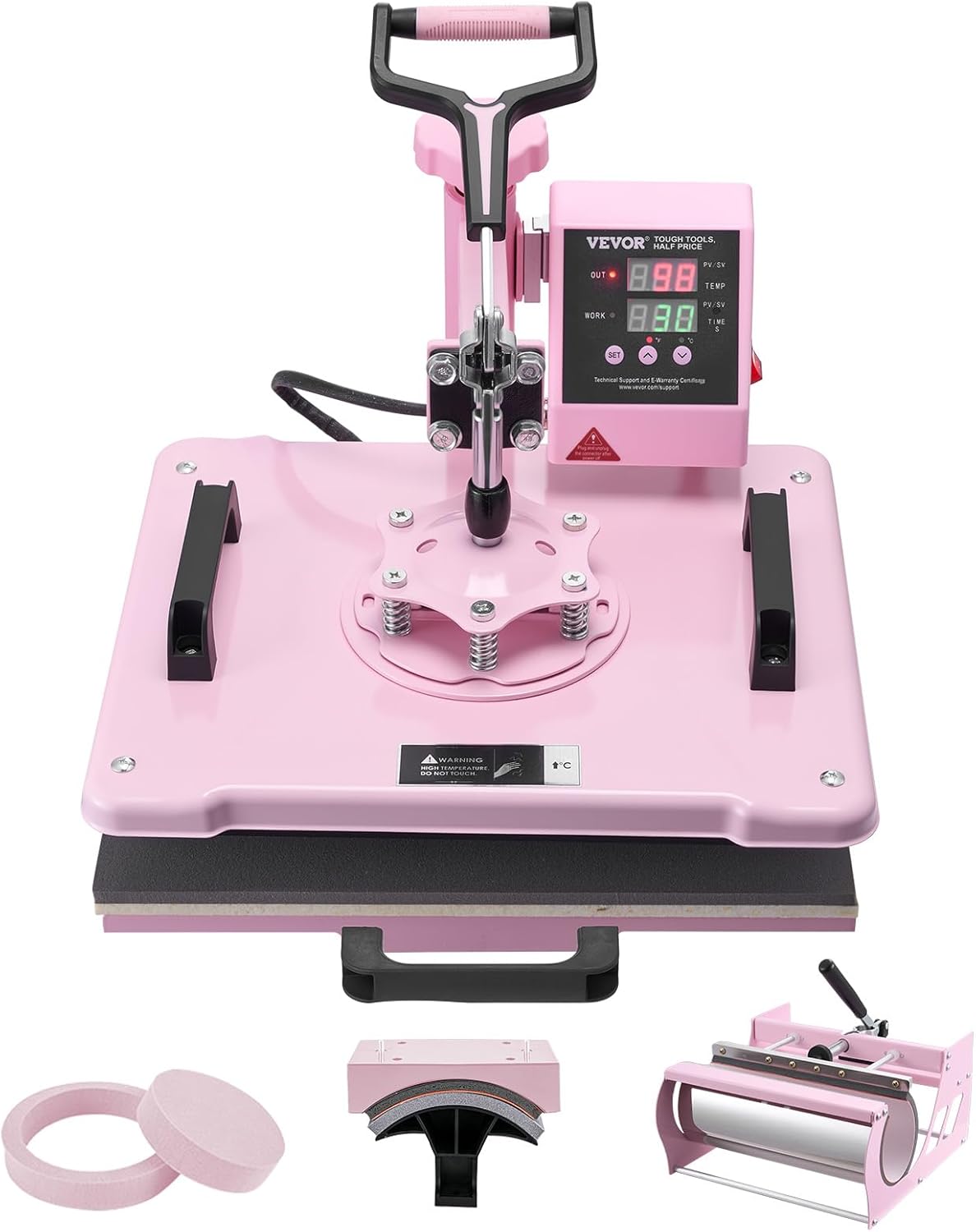 VEVOR Heat Press Machine 5 in 1 Combo with 30 OZ Tumbler Press