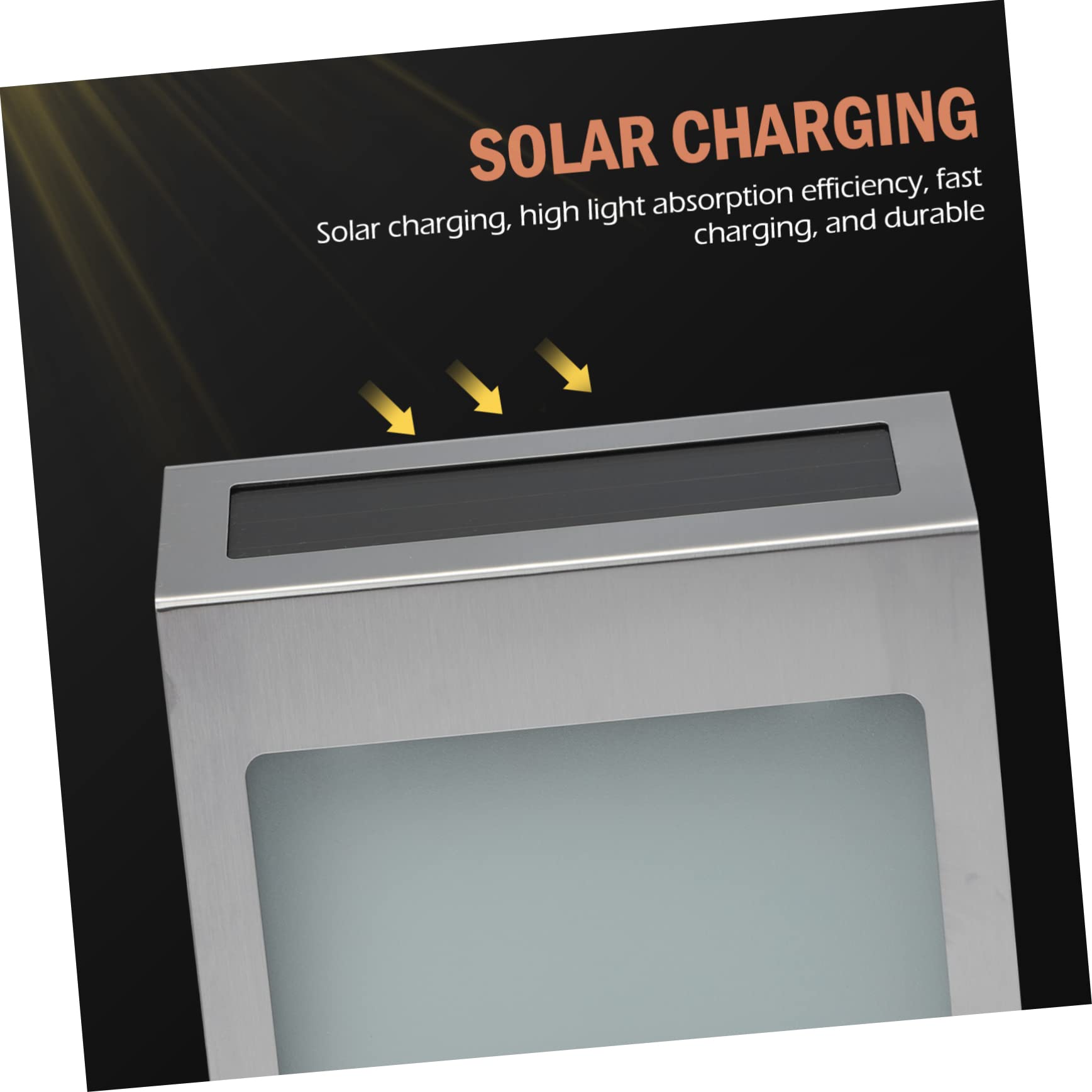 Housoutil Lampada a Energia Solare Per Numero Civico Luce a Led Per Targa Porta Realizzata Con Materiali Durevoli e Resistente Alle Intemperie