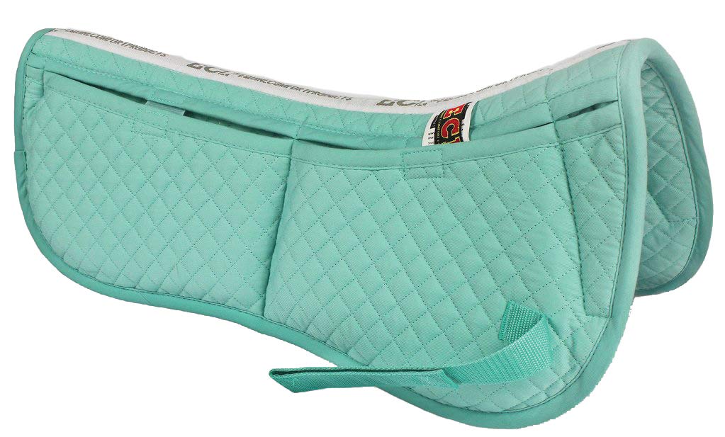 ECP Equine Comfort Products Correction Half Saddle Pad with Adjustable Memory Foam