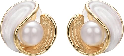 Miniatura 7 de Yoursfs Pendientes de clip para mujer de imitación de perlas de marfil sin pendientes pequeños