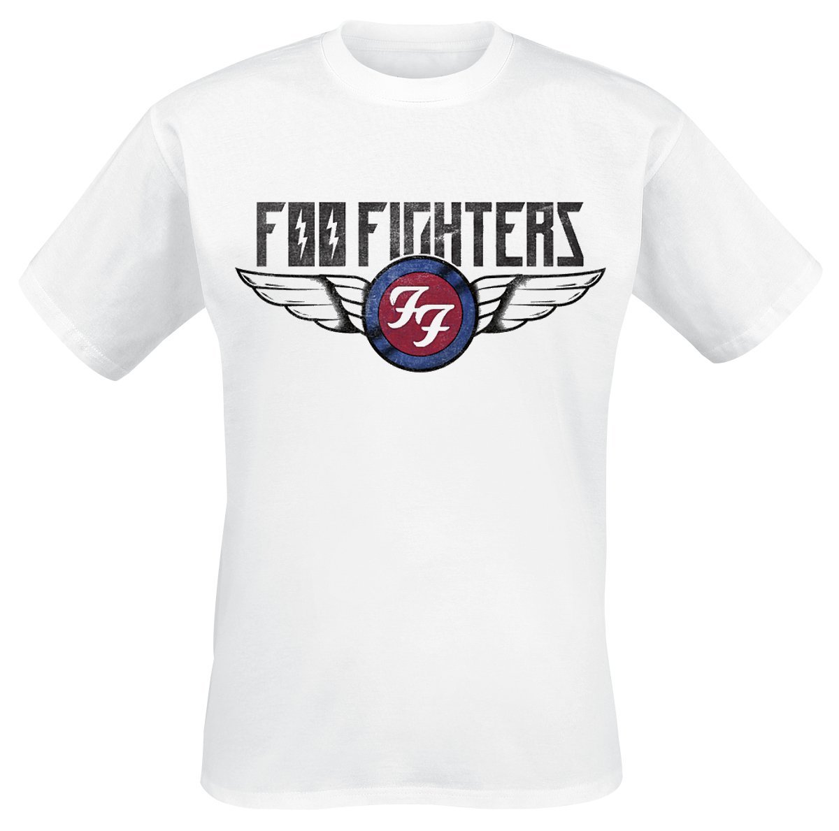 Foo Fighters Flash Wings Männer T-Shirt weiß Band-Merch, Bands