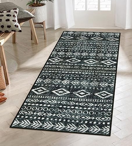 Rugs For Bedroom Alfasoft Moroccan Runners For Hallways 2x6, Blue
