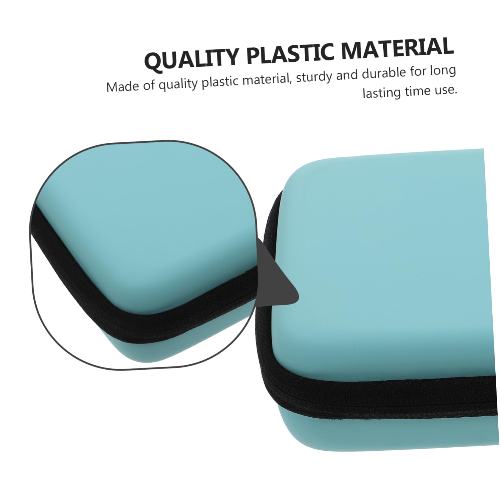 Kisangel Double Layer Guitar Plectrum Case Storage Holder Guitar Pick Organizer for Portable Travel String (sky Blue)