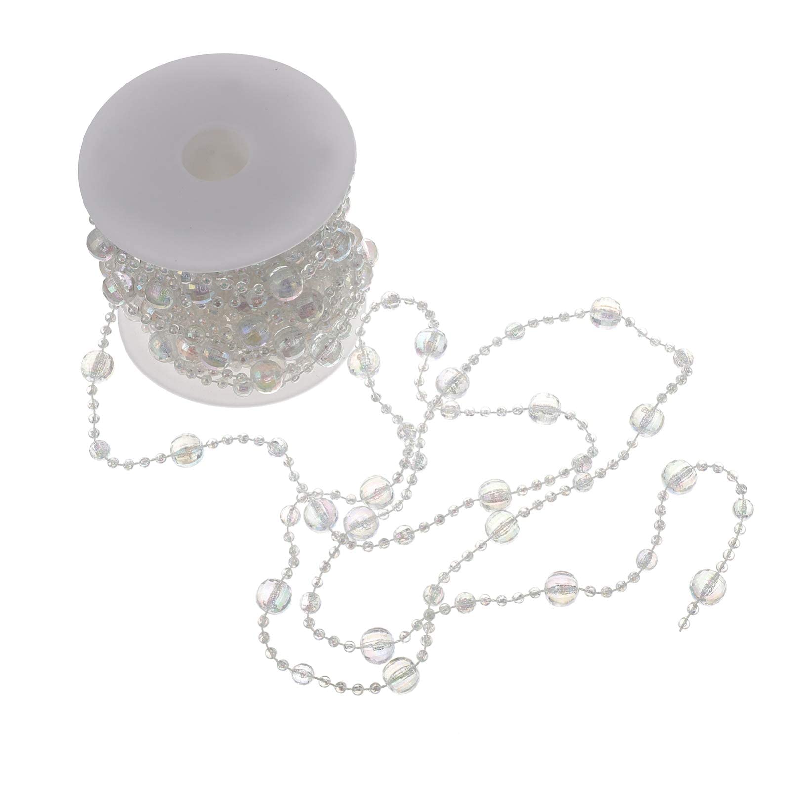 Acrylic Bead Strand，Hanging Crystals Beaded Curtains for Doorways Crystals DIY Beaded Garland Crystal Suncatcher Decoration Pendant Wedding Party Decoration Home Decorations-1 Roll