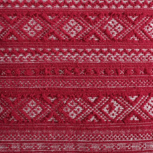 Eddie Bauer- Throw Pillow Cover Set, Embroidered Home Décor, All Season Bedding (Classic Fair Isle Red, 2 Piece), 20" X 20" #TOP2
