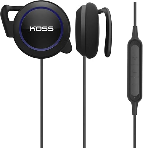 Miniatura 2 de Koss BT221i - Pinzas inalámbricas Bluetooth para los oídos, micrófono en línea, control de volumen y control remoto táctil, resistente al sudor,