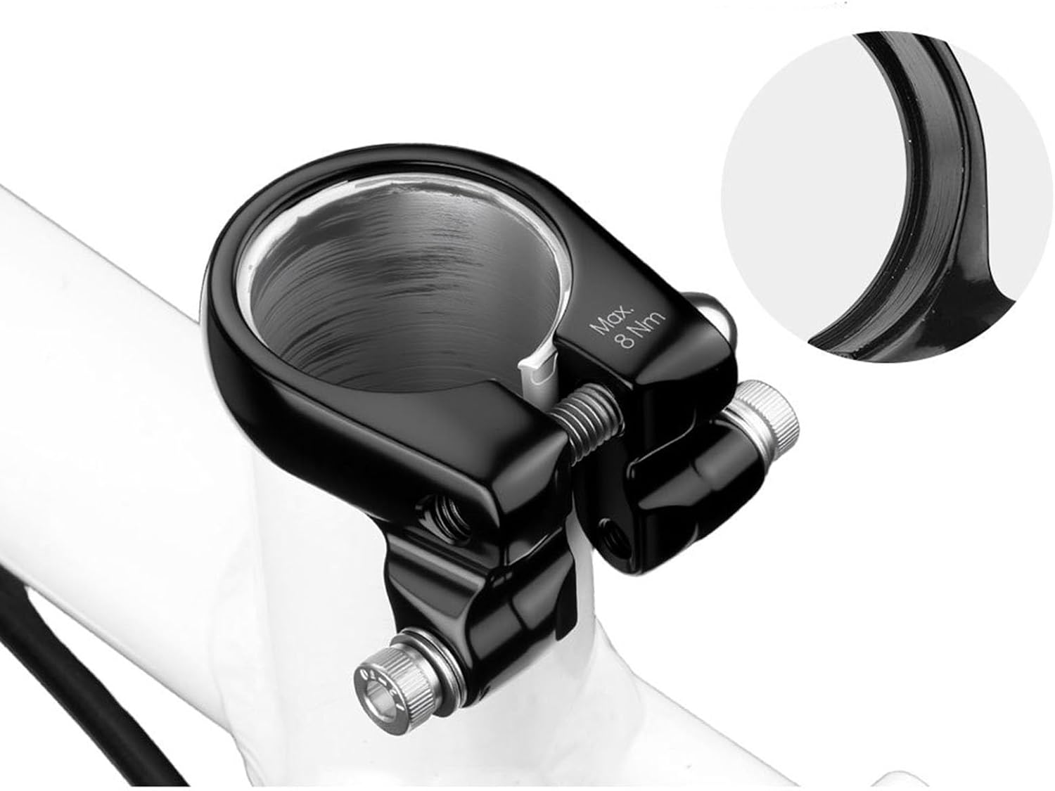 Alloy Seat Post Clamp with Rack Mount, Bicycle Rack Mount Luggage Carriers | Adapter Extend Clamps Quickly Release Clamps for 33.5�C34.9 mm diameter Adaptor Sleeves