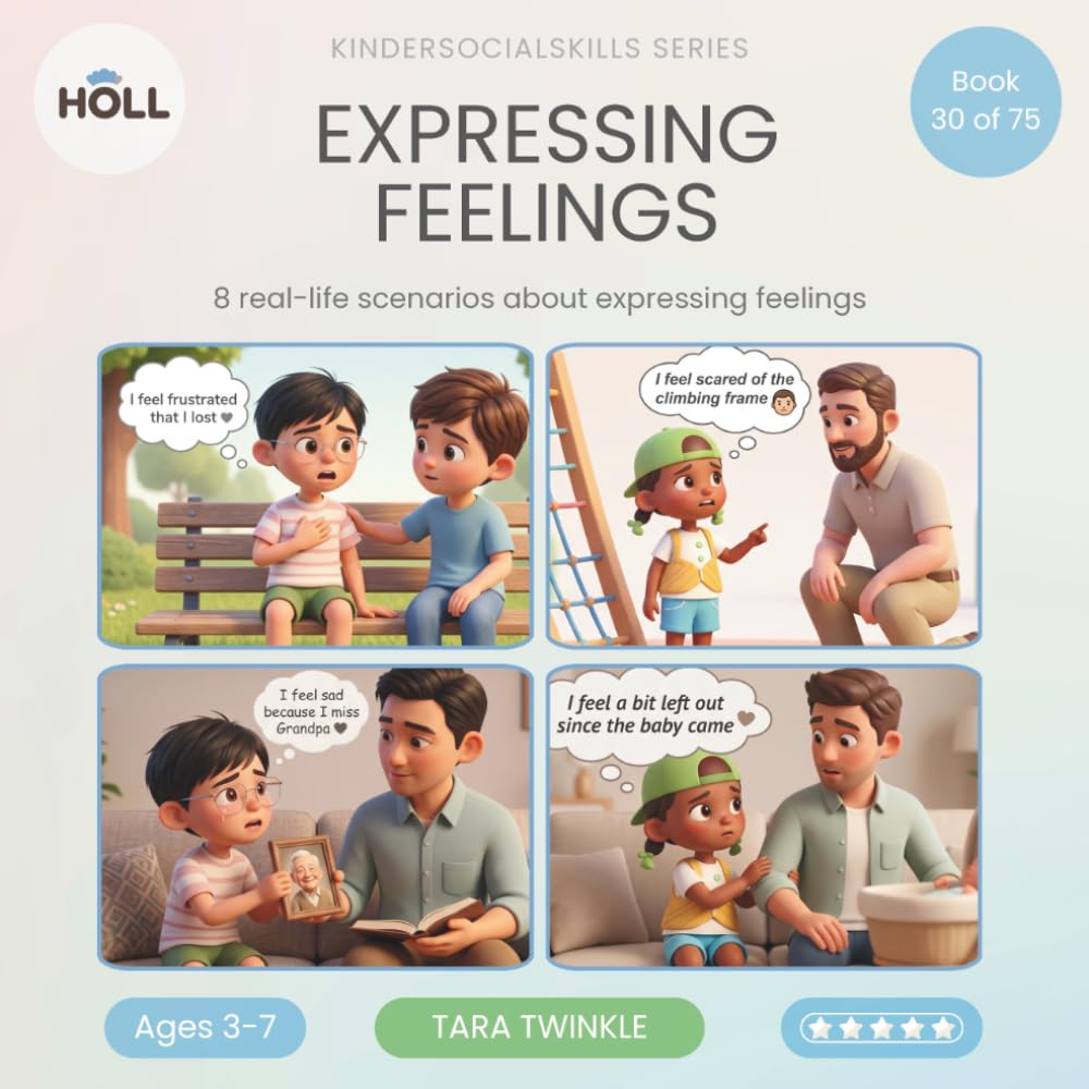 Expressing Feelings | A Social Story for Kids | KinderSocialSkills: Teaching Kids Ages 3–7 to Use Their Words for Big Feelings — Notice, Choose, Try