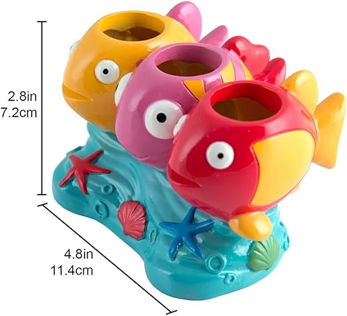 Miniatura 6 de Juego de accesorios de baño de cola de pez de 4 piezas