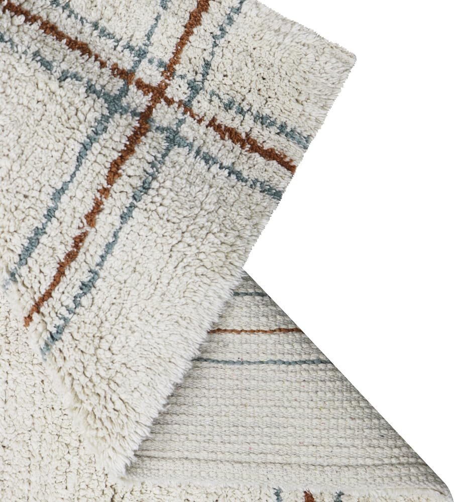 Lorena Canals| Washable Area Rug Cuisine Natural for Kids Room, Living Room, Bedroom. Handmade in Cotton. Size: 3' x 4' 3"