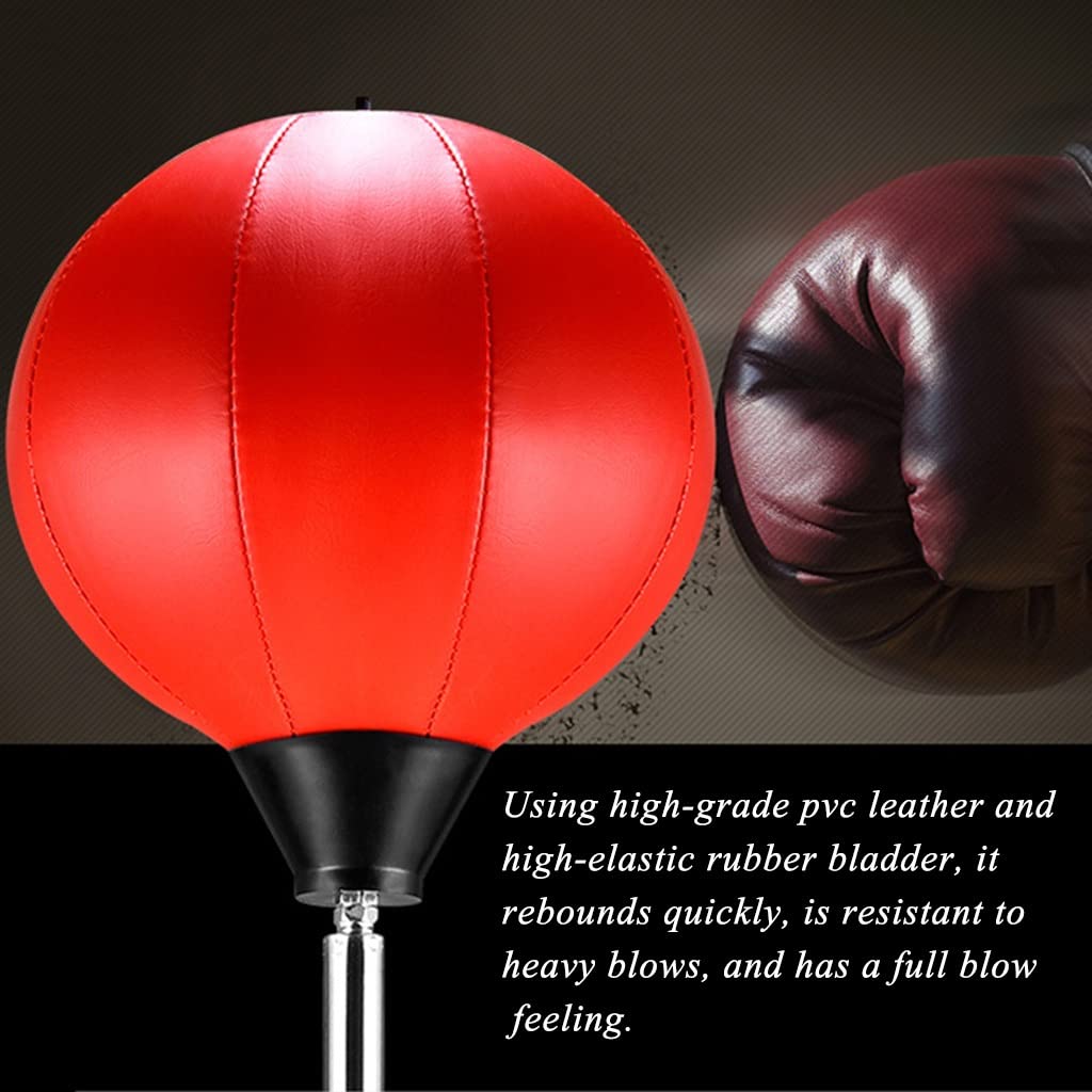 Sacchi duri da Boxe Cobra Bag Fitness Reflex Bag Boxing Punch Bag High Rebound Boxing Speed ​​Ball Accessori per Sacchi da Boxe Speedball Sacco da Boxe (Color : Red)
