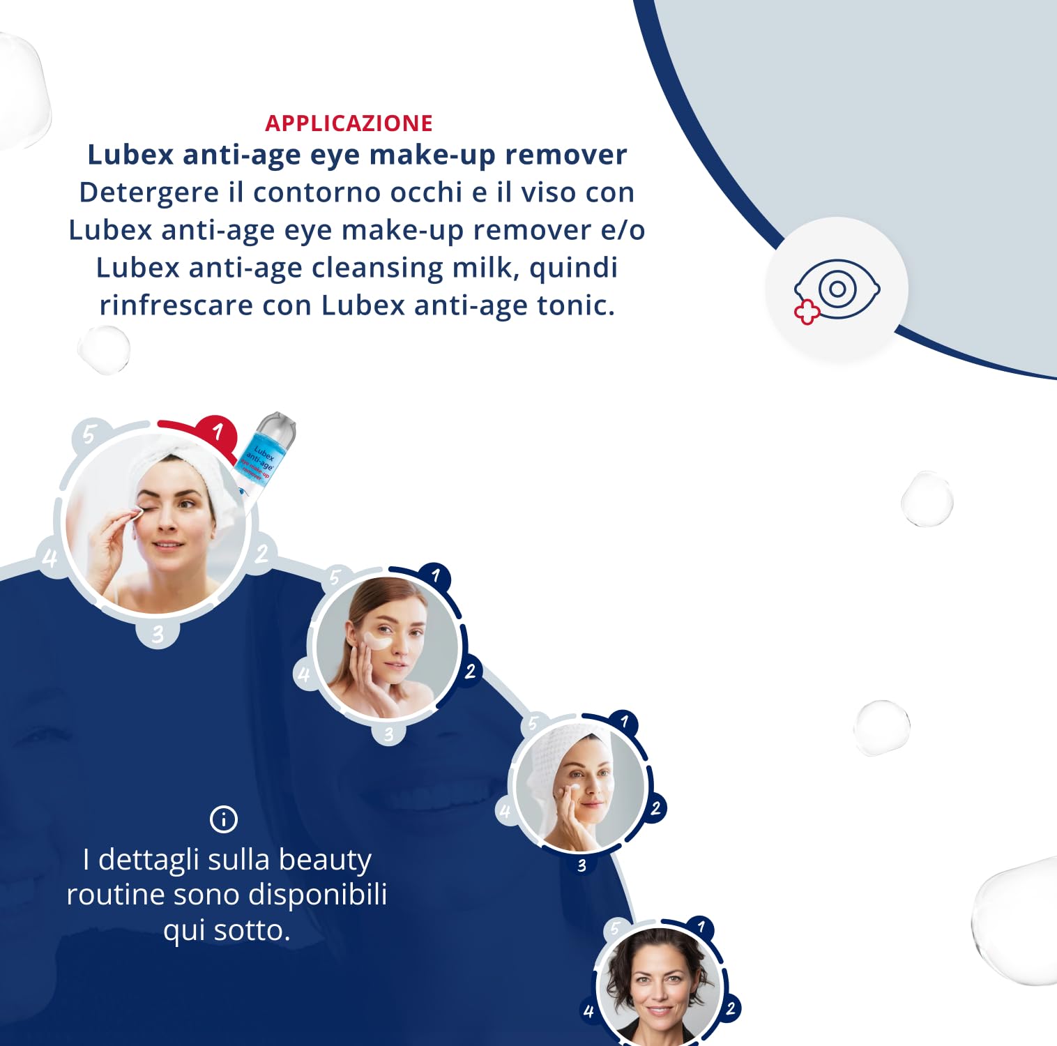 eye Makeup Remover - Formula a due fasi con tetrapeptidi ed estratto di cactus, rimuove il mascara in modo affidabile, lenisce la zona degli occhi e riduce il gonfiore, per pelli