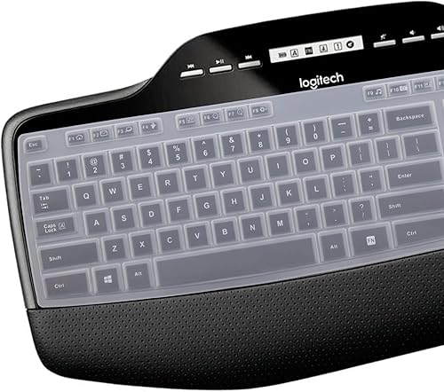 Miniatura 2 de Funda de teclado para Logitech MK710-RB MK710 MK735 MK700 Wireless Ultra Thin Silicone Keyboard Protector Skin Logitech MK710 Accesorios -