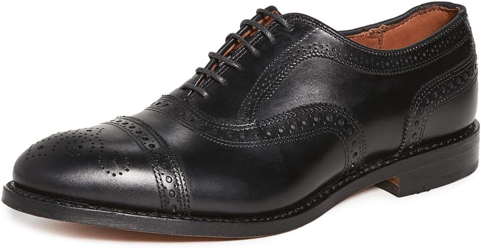 Allen Edmonds Men's Strand Cap Toe With Perfing,Black,11 D US