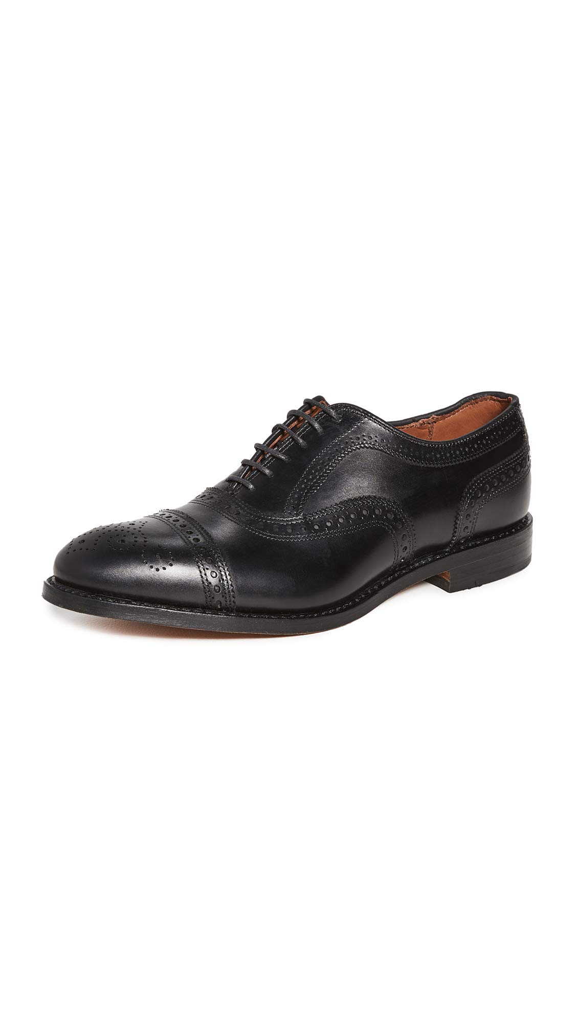 Allen Edmonds Men's Strand Cap Toe With Perfing,Black,10 D US