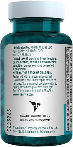 Miniatura 4 de NEURIVA - Rendimiento cerebral Plus, suplemento de apoyo cerebral con ingredientes naturales clínicamente probados 1 pieza