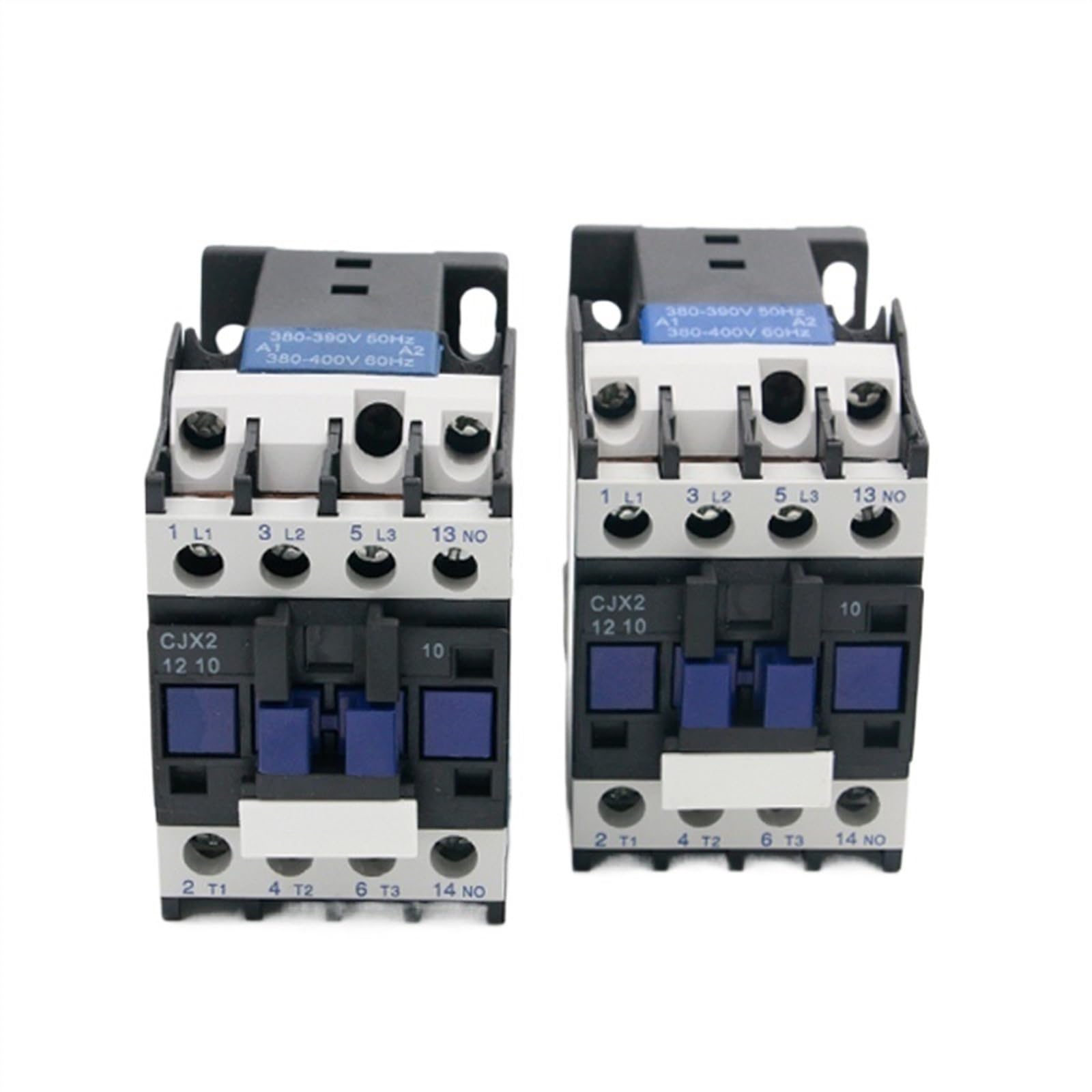 PWQBABJWL CJX2-1210 0910 AC Contactor 12A 9A 3 Phase 3-Pole NO Coil Voltage 380V 220V 50Hz Din Rail Mounted 3P+1NO Normal