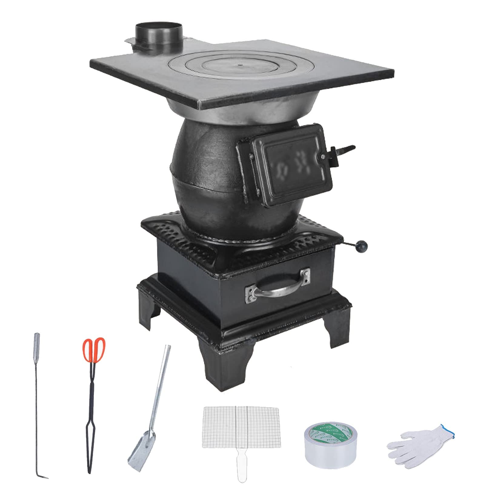 Amazon.com: JIAOCKJIAO Durable Wood Stove, Cast Iron Wood Burning Camping  Stove, Multifunctional Coal Heating Stove Supports Multiple Fuels, for  Winter Home Heating, Cooking (Size : 40x36x52cm/15.7x14x20.4in) : Home u0026  Kitchen