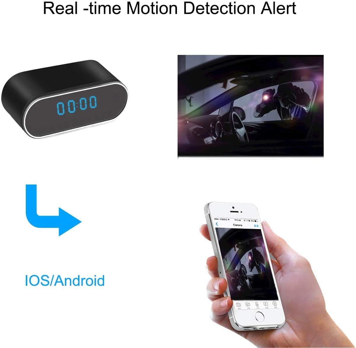 🛒 Crаzу Dеаlѕ Spy Camera WiFi Hidden Cameras Clock 1080P HD Wireless Nanny Cam with Night Vision,Motion Detection,140 Wide Angle for Office/Home Security