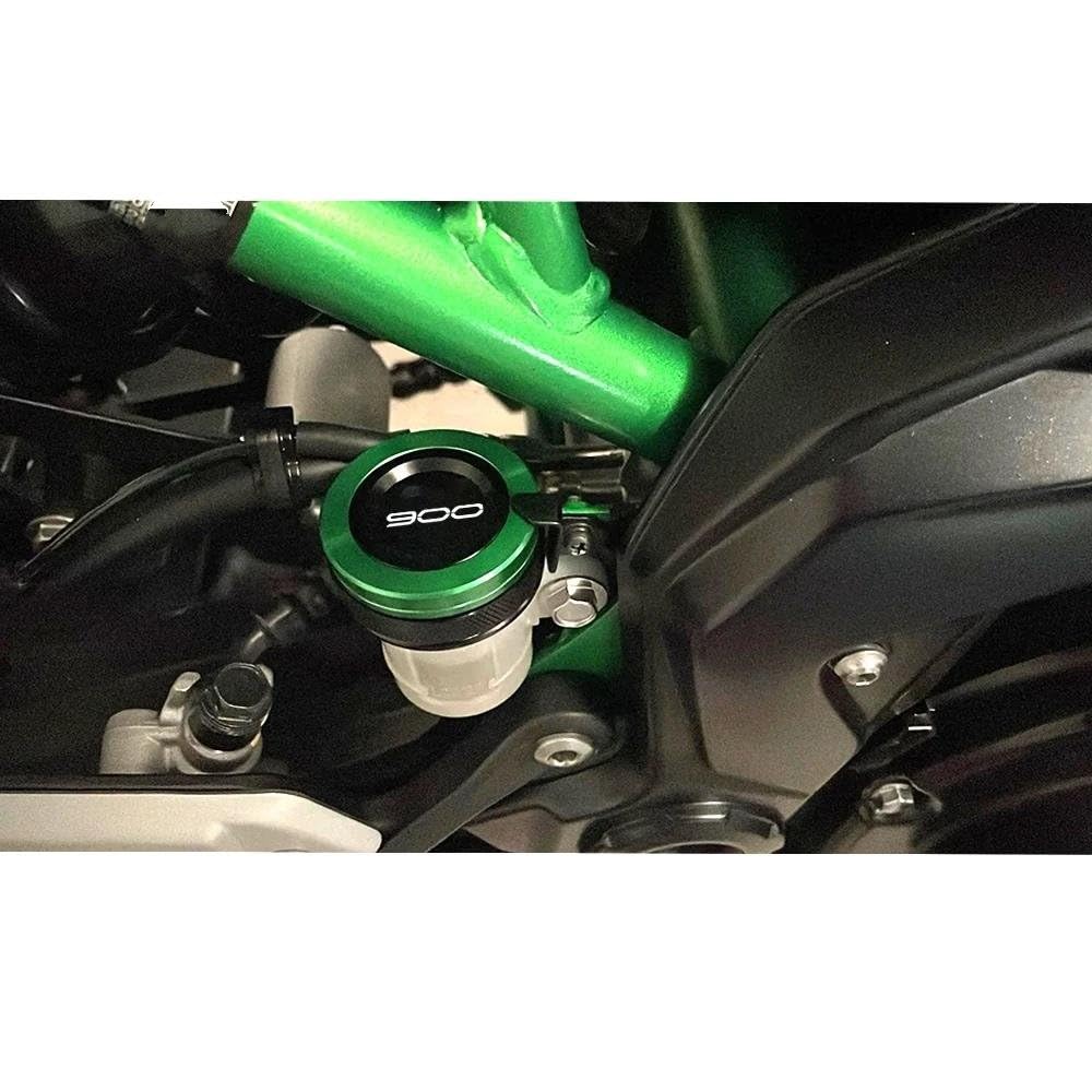 Tapón Llenado Aceite Del Motor Tapa Del Depósito De Líquido De Freno Delantero Y Trasero De Motocicleta, Tapón De Llenado De Aceite, Cubierta Para Z900 Z 900 2017-2022 2023 2024 2025(Rojo,3PCS)