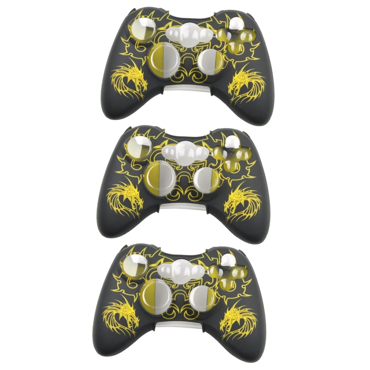 Hemobllo 3pezzi Cover Protettiva Silicone Giallo Per Controller Antiscivolo e Facile Da Installare Compatibile Con Controller Protegge Da Graffi e Sporcizia
