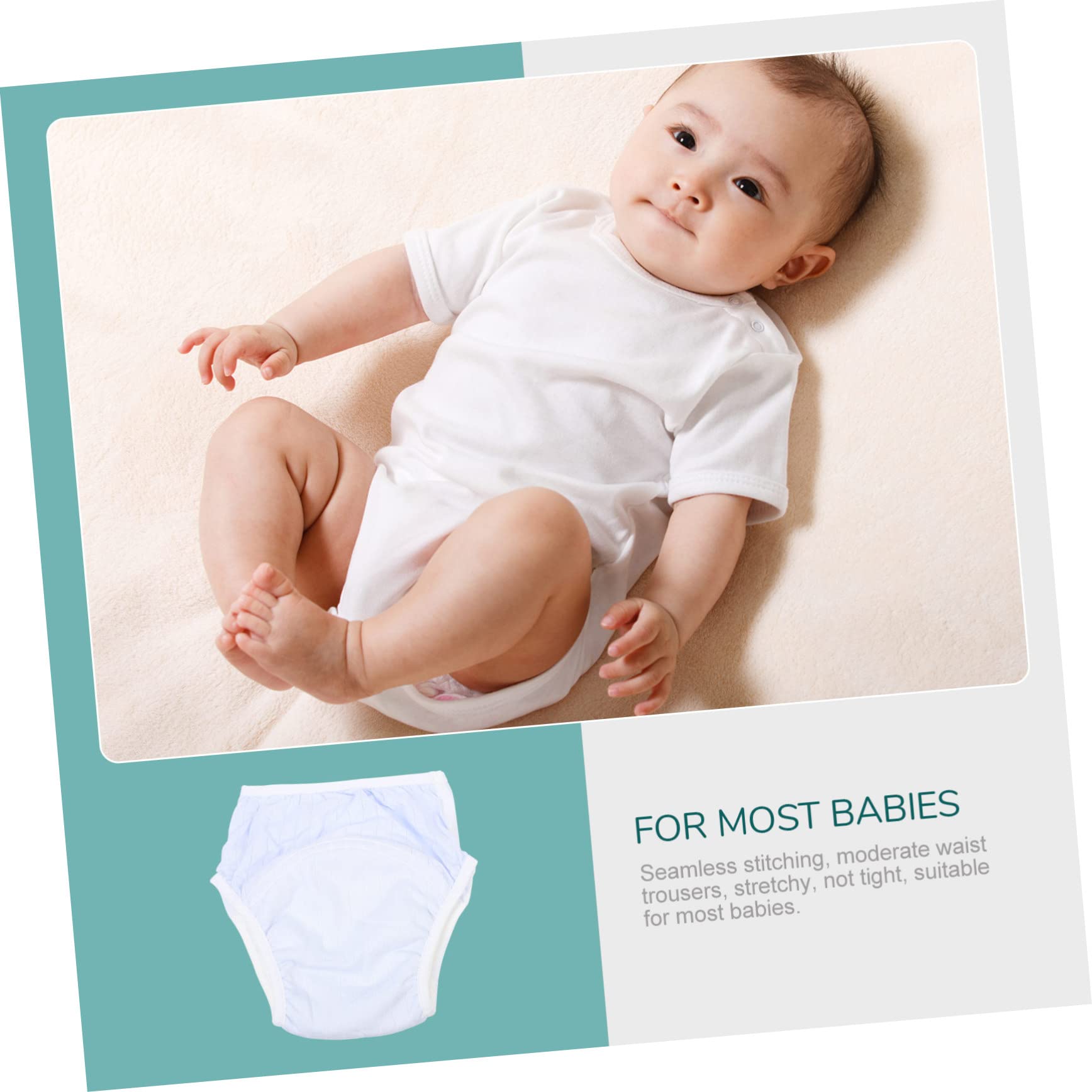 HANABASS Breathable Training Pants Soft Cotton Underwear for Potty Training Leakproof Reusable Comfortable Fit for Boy Girl Supply Blue