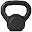 Yes4All Solid Cast Iron Kettlebell Weights Set - Great for Full Body Workout and Strength Training - Kettlebell 15 lbs (Black)