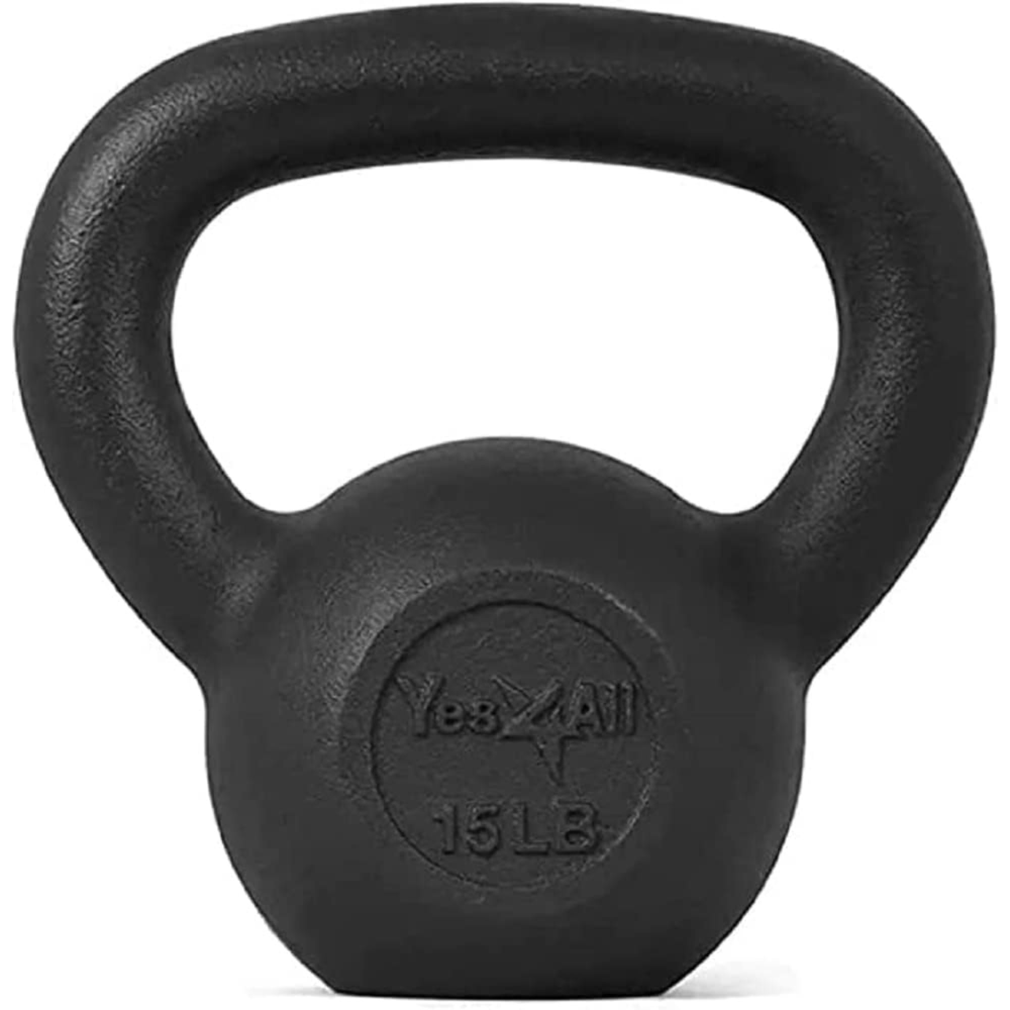 Yes4All Cast Iron Kettlebell, Great for Full Body Workout for 6KG/15LB, 9KG/20LB, 16KG/35LB, 18KG/40LB, 20KG/45LB