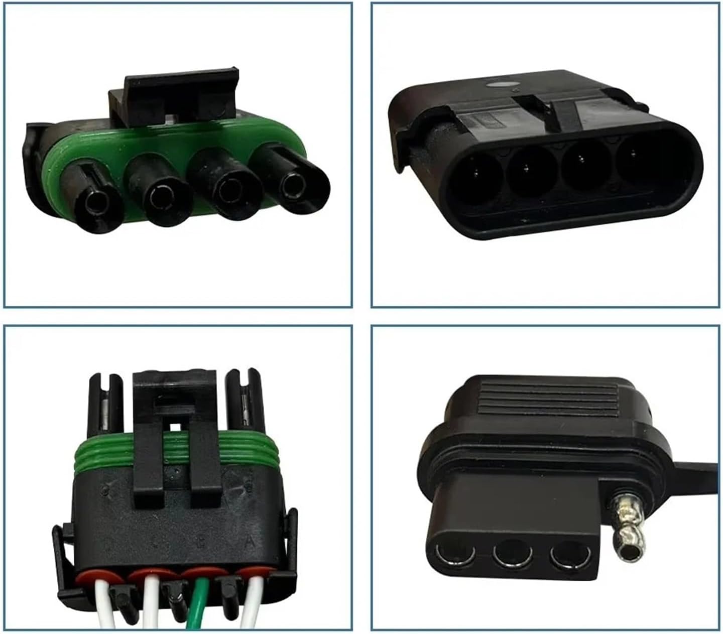 Curt Manufacturing 55315 vehicle side customized 4-pin trailer harness, suitable for C1500, C2500, C3500, K1500, K2500, K3500