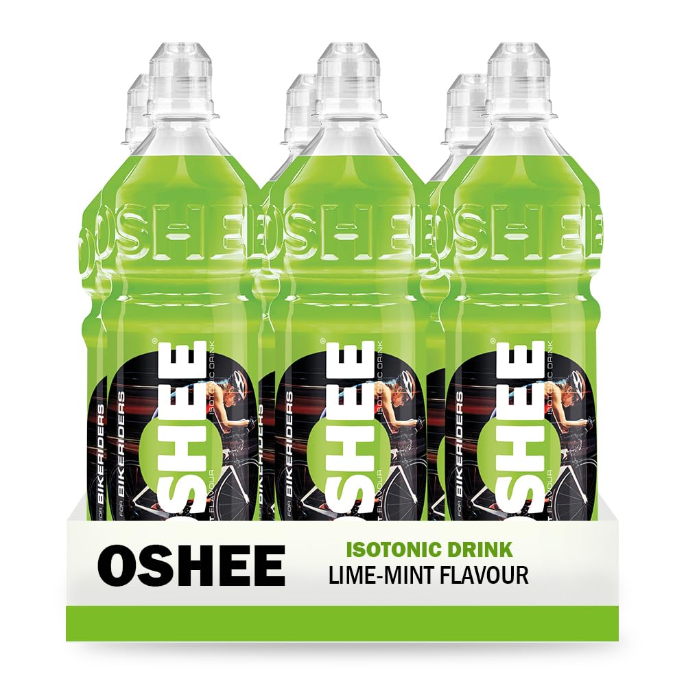 OSHEE LIME isotonic Drink 750ml (Pack of 6) - Addition of vitamins and L-carnitine - Sugar Free - Hydration - Vitamin Drinks