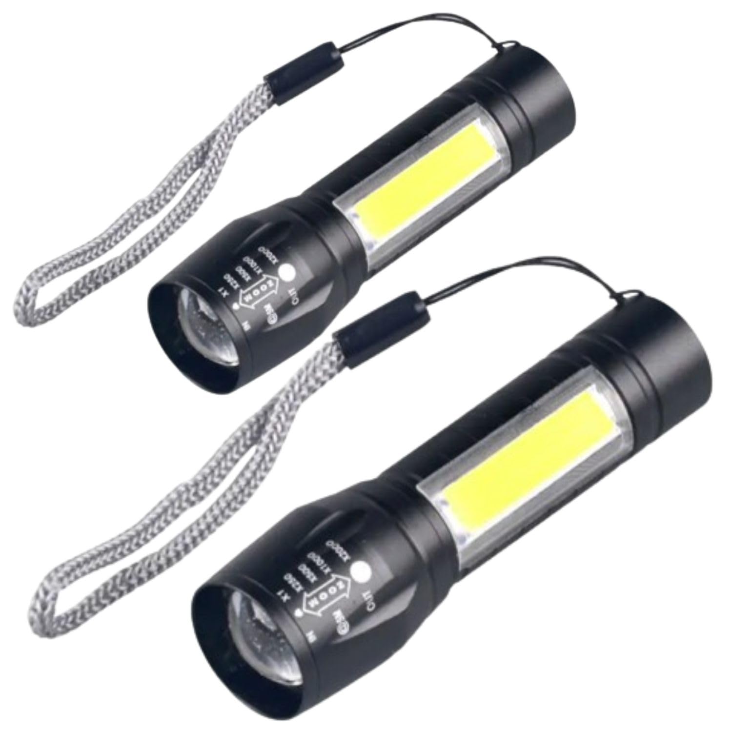 TechPride Rechargeable LED Torch, Small Flashlights High Lumens Rechargeable, Zoomable Mini Flashlights with 3 Light Modes for Emergencies, Camping, Hiking(Combo T1-2) (B0CX5GLT84) Amazon Price History, Amazon Price Tracker