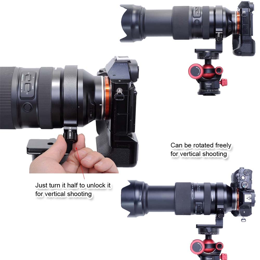 iShoot Anello di montaggio per treppiede Collare per obiettivo compatibile con Tamron 50-400mm f/4.5-6.3 Di III VXD A067, Porta Staffa di Supporto per Lenti è Arca-Swiss Fit Piastra a Sgancio Rapido